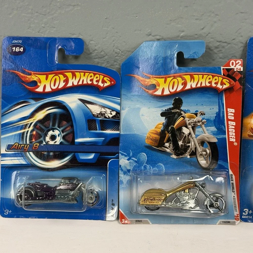 Hot Wheels Bent Cards Still‎ Sealed Lot Of 4 Various Models